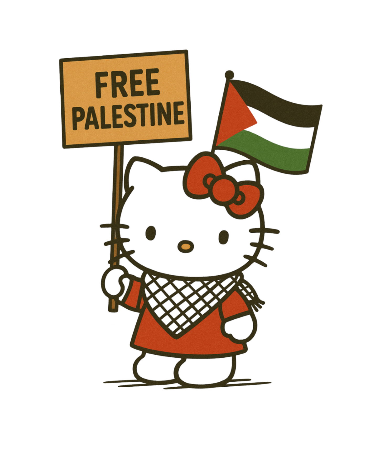 3 x Free Palestine Stickers