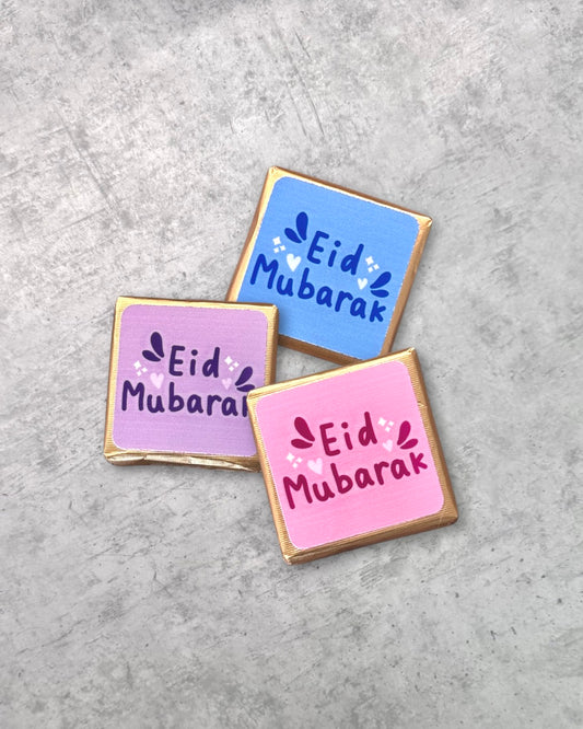 Eid Mubarak Chocolate Neapolitan Favours